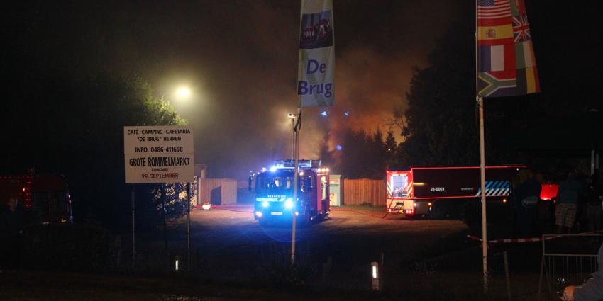Foto van grote brand op camping | Willy Smits | www.112journaal.nl