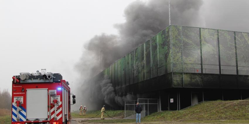 Hevige rookontwikkeling bij brand in parkeergarage Schiedam