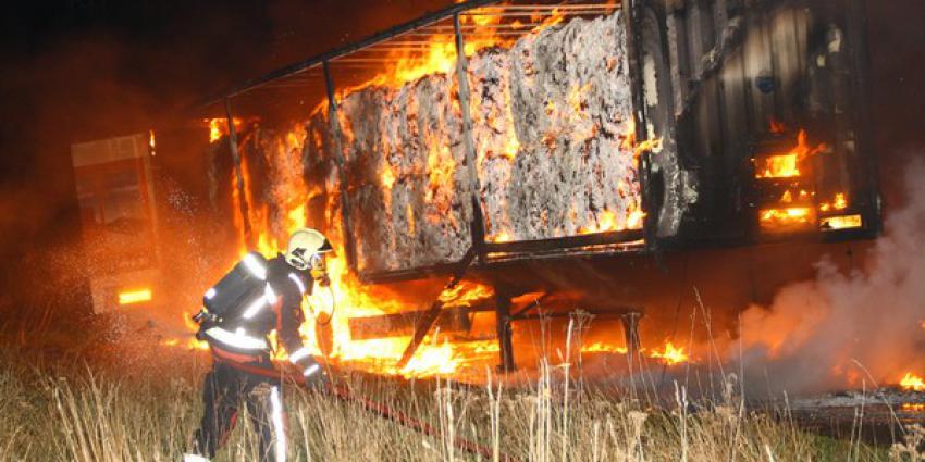 Foto van brandende oplegger | Henk Brunink