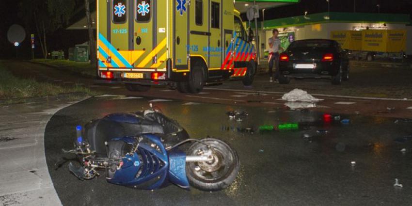 Scooterrijder gewond bij aanrijding