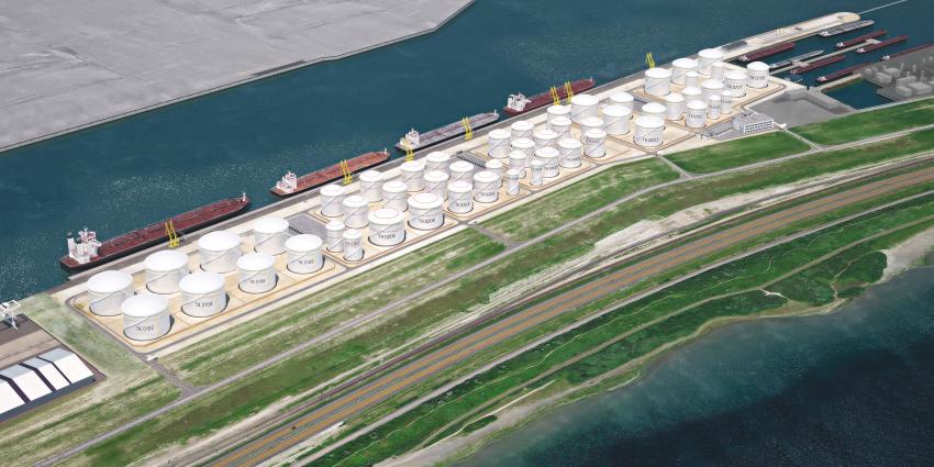 Nieuwe tankerterminal op Maasvlakte