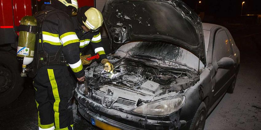 Vrachtwagenchauffeurs schieten vrouw in brandende auto te hulp 