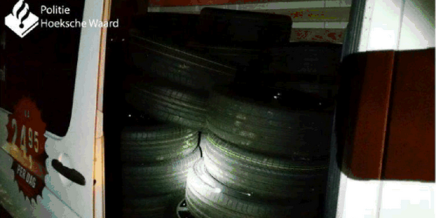 Bandendieven stranden met lege tank