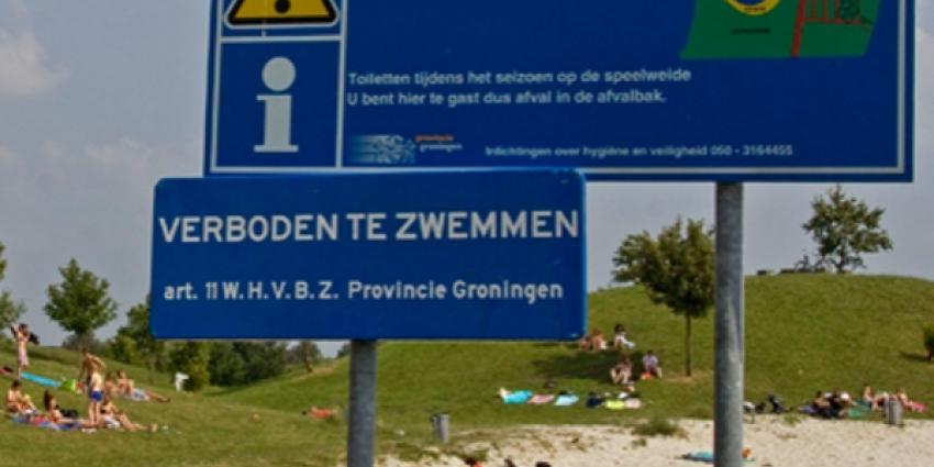 Foto van waarschuwingsbord blauwalg | stichting VIP | www.parkstadveendam.nl
