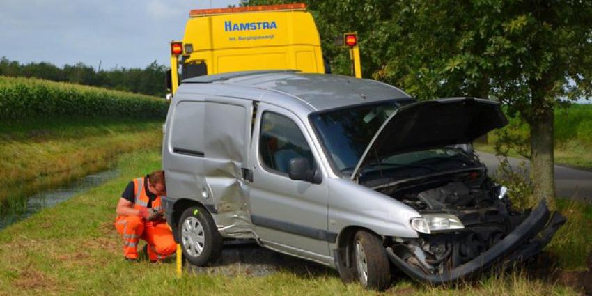 gewonde, frontale botsing, veendam