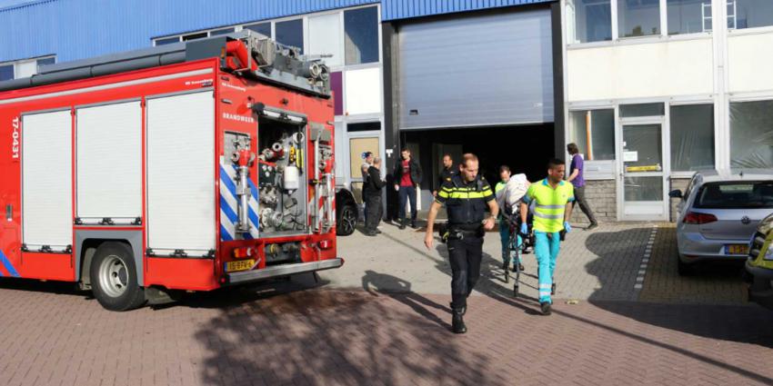 Grote inzet hulpdiensten voor ongeval in loods