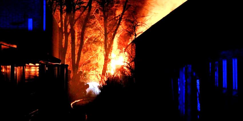 Brand in centrum van Zuidlaren