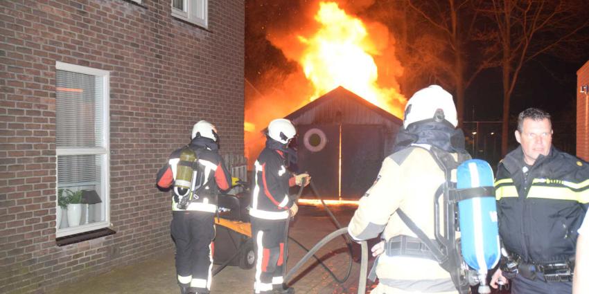 Garage brand af in Fluitenberg