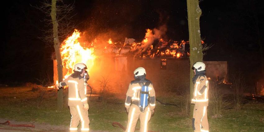 Anne de Vries-huisje op Dwingelderveld afgebrand