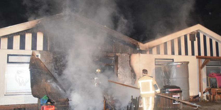 Fikse schade bij brand op recreatiepark in Echten 