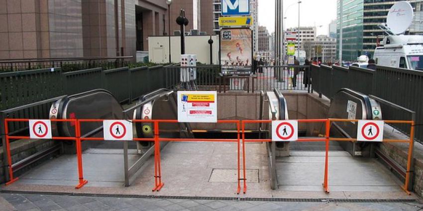 Ingang metro Brussel