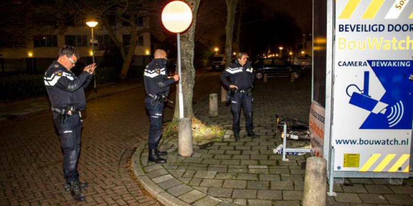 Brandstichting bij cameramast in Vlaardingen 