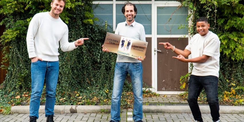 Op de foto van links naar rechts: Jim Bakkum, Jamel Aattache en Sergio IJssel