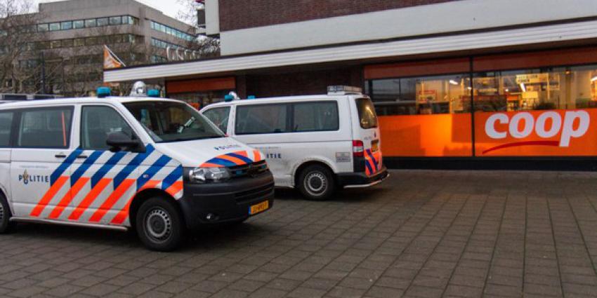 Twee Coöp-supermarkten in Schiedam achter elkaar overvallen