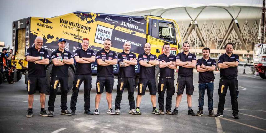 Team Van de Laar klaar voor de start van Dakar