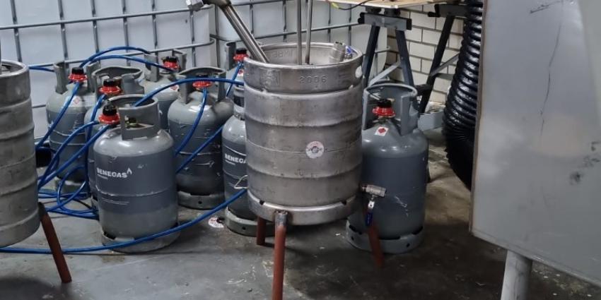 Aangetroffen drugslab in Holsloot