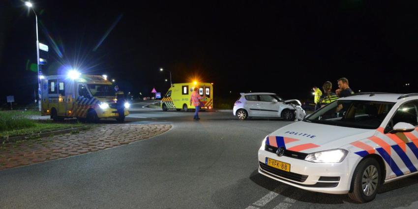 Aanrijding op rotonde