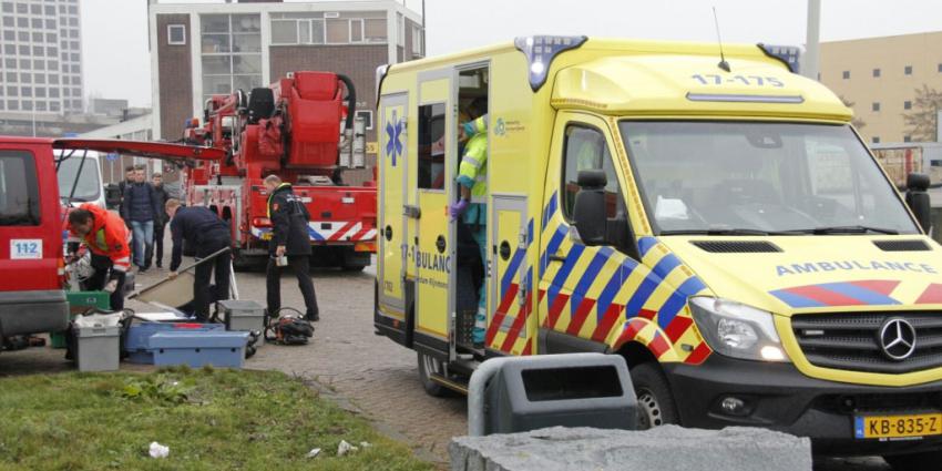 Brandweerduiker in de problemen in Rotterdam