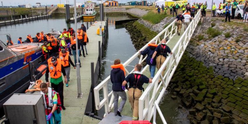 hulpdiensten, oefenen, massa-evacuatie p&o-ferry