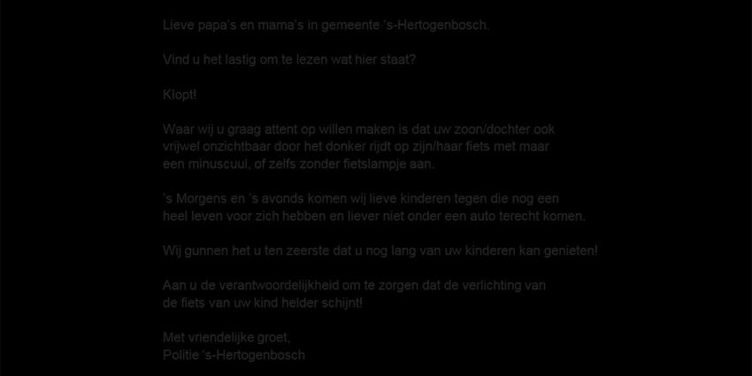 Fietsverlichting kinderen nog altijd niet op orde