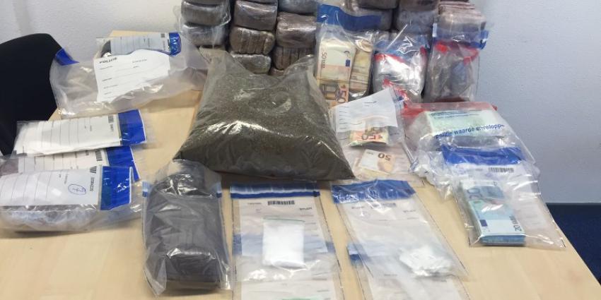 Grote hoeveelheid hard- en softdrugs aangetroffen 