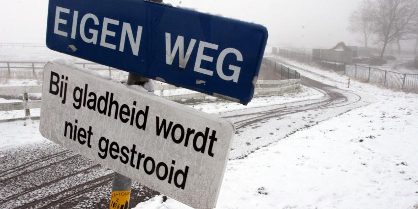 Opnieuw waarschuwing voor gladde wegen