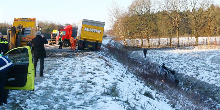 Gladheid op de wegen zorgt voor zeer drukke ochtendspits