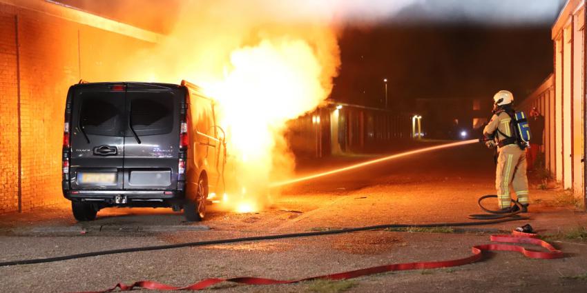 Autobrand in Hoogeveen 