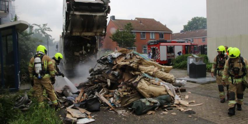 brand, vuilniswagen, hoverboard