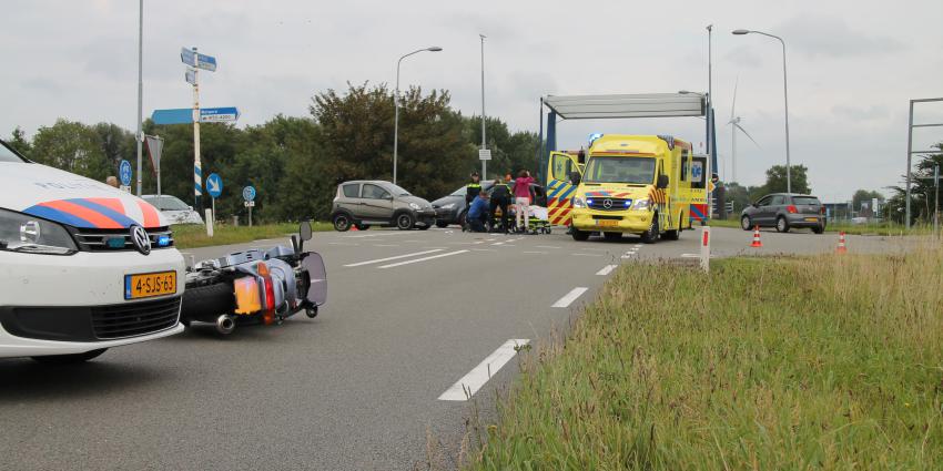 Motorrijder gewond bij aanrijding in Delfzijl