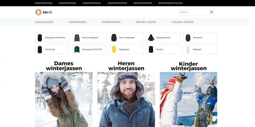 Winterjassen.com wordt Jas.nl