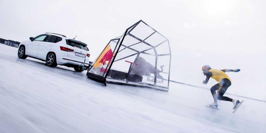 Kjeld Nuis met 93 km/h snelste ter wereld op schaatsen