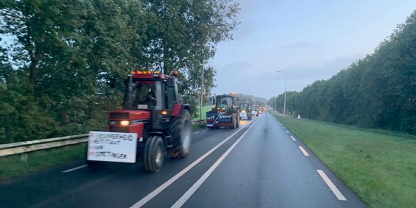 boeren, trekkers, a27, muurvast, weg, binnendoor 