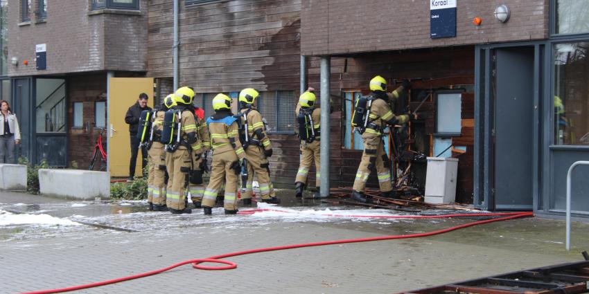 Brandweer voert nacontrole uit