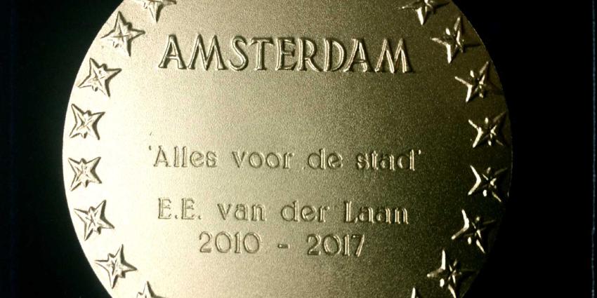 Gouden medaille voor burgemeester Eberhard van der Laan