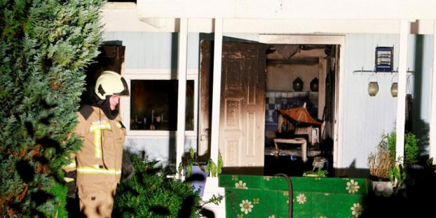 Brand in chalet Midlaren 