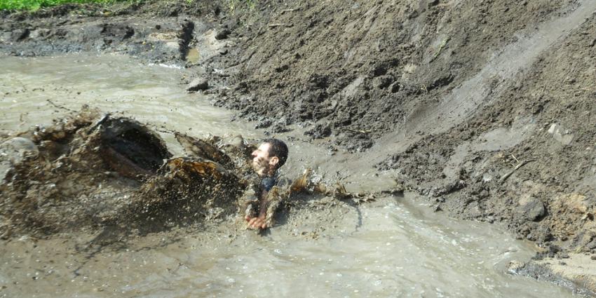 'Moddervette' hindernisbaan rond Gaasperplas
