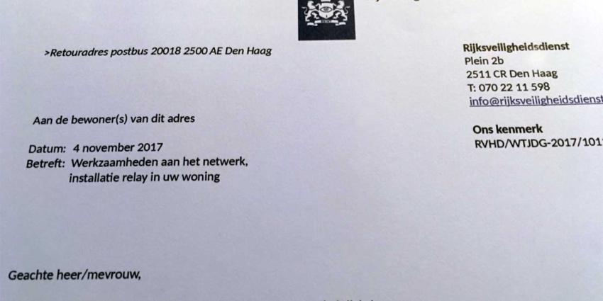 'Nepbrief' Rijksveiligheidsdienst is stunt van Bits of Freedom