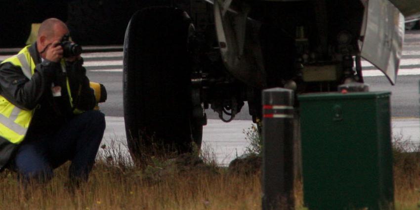 KLM-vliegtuig raakt van de baan na veilige landing