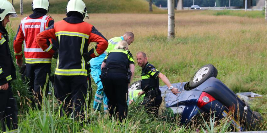 Gewonde bij ongeval N34 bij De Punt