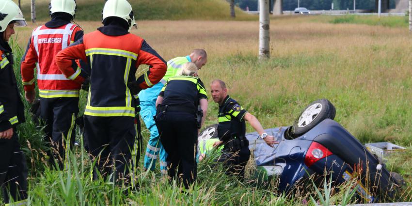 Gewonde bij ongeval N34 bij De Punt