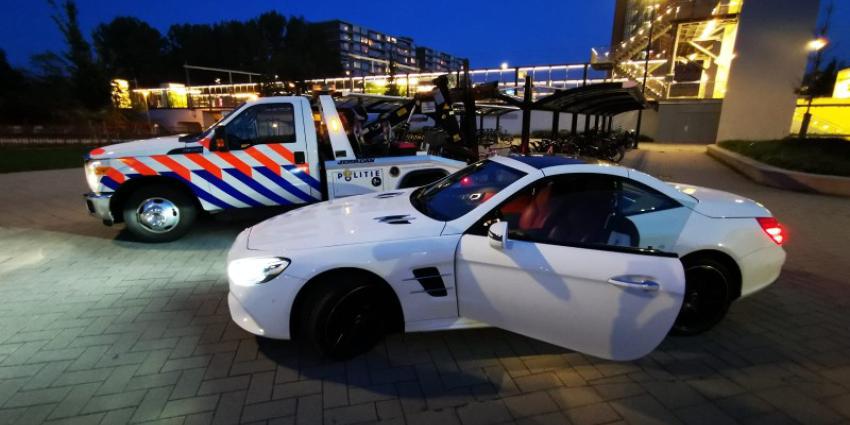 Luxe wagen in beslag genomen
