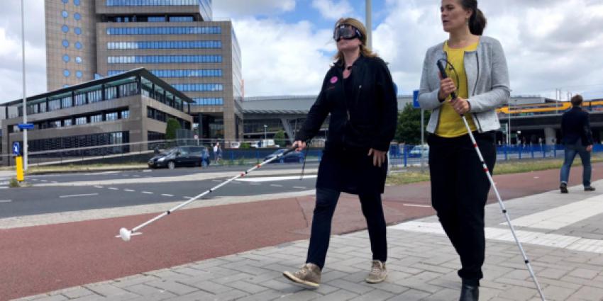 Honderden mensen blind in actie voor oogonderzoek