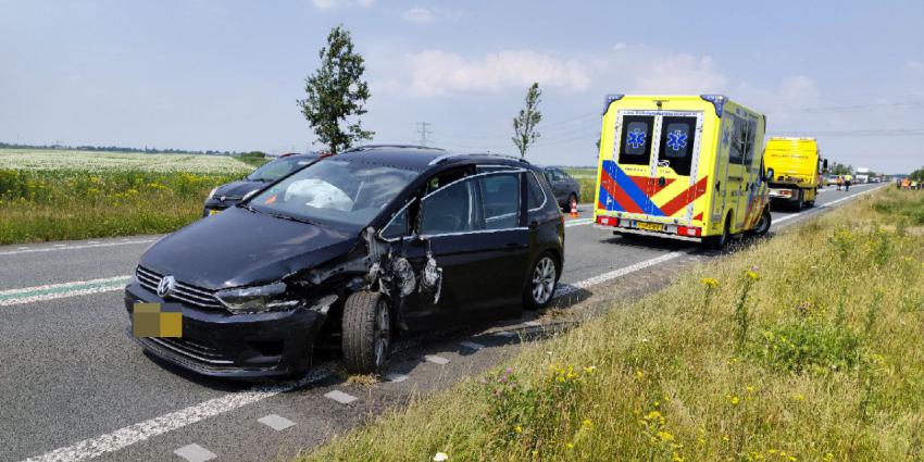 Beschadigd voertuig door aanrijding