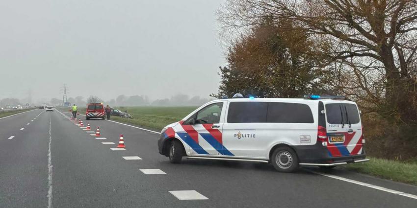 politieauto-snelweg-ongeval-Assen