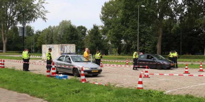  Politiestudenten voeren verkeerscontrole uit