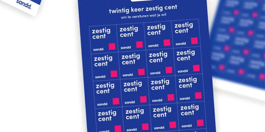 Sandd breekt postmarkt open met postzegel van 60 cent