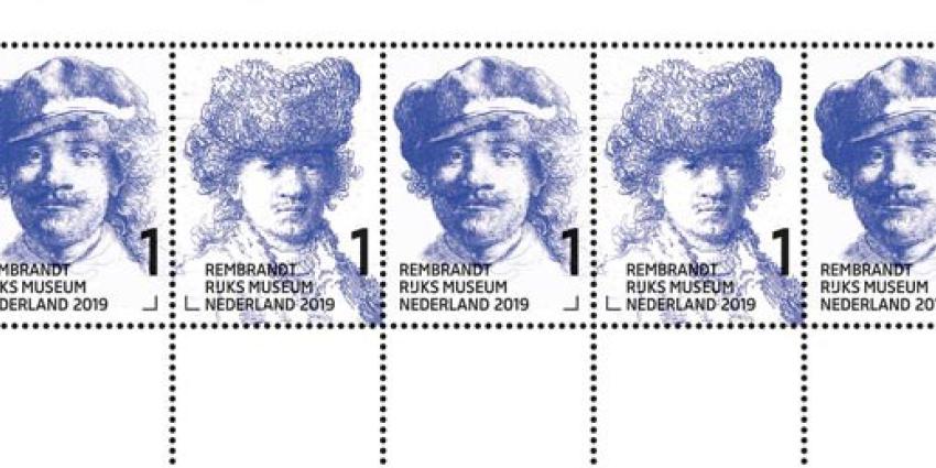 Gouden postzegels van Rembrandt