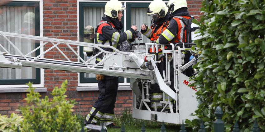 Brandweer druk met schoorsteenbrand 