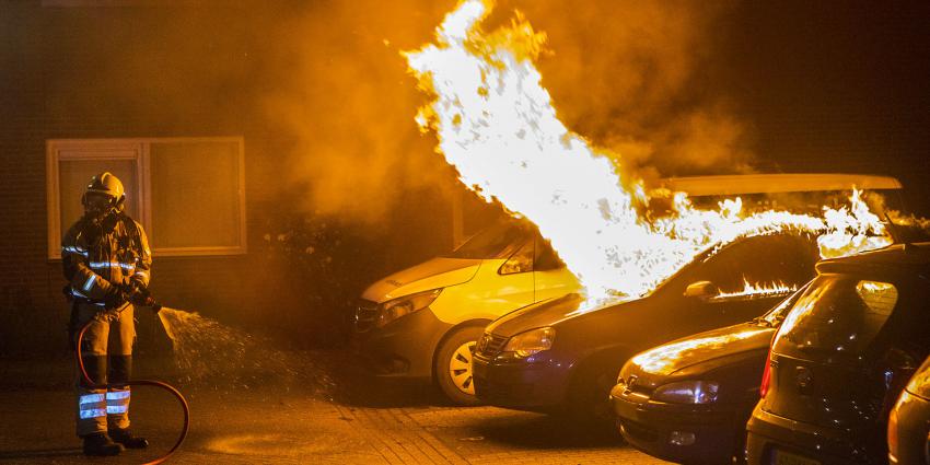 Foto van autobrand in Boxtel